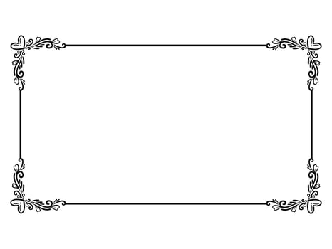 Valentine Day Frame Ornament Background vector