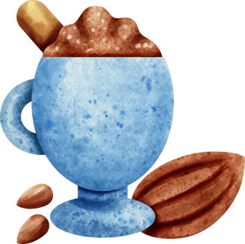 watercolor cocoa clip art png