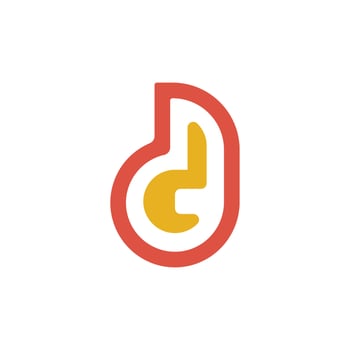 DG letter monogram logo design vector template