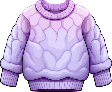 AI generated Cute sweater in cartoon style png