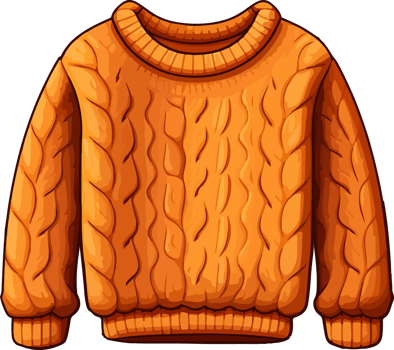 AI generated Cute sweater in cartoon style png