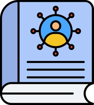 Book Line Filled Icon vector
