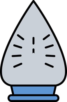 Iron Line Filled Icon vector