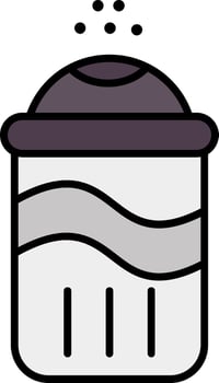 Salt Line Filled Icon vector