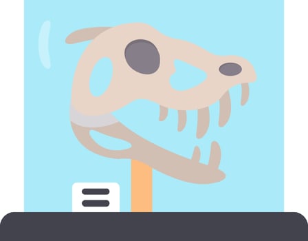 Dinosaur Line Filled Icon vector