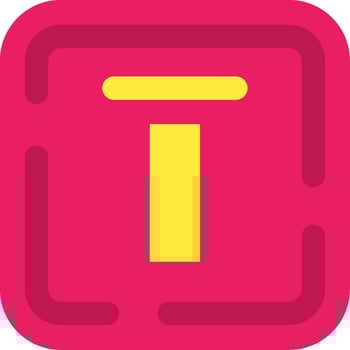 Top alignment Line Filled Icon vector
