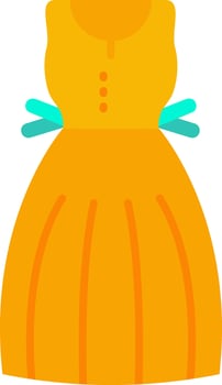 Sundress Line Filled Icon vector
