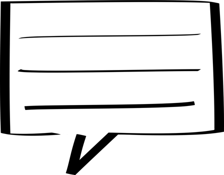 Black and white speech bubble balloon, icon sticker memo keyword planner text box banner, flat png transparent element design