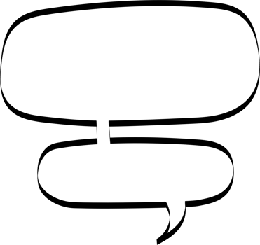 Black and white speech bubble balloon, icon sticker memo keyword planner text box banner, flat png transparent element design