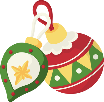 Christmas ball cartoon illustration png