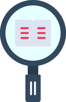 Research Flat Icon vector