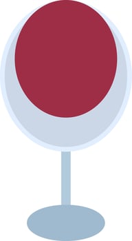 Egg Chair Flat Icon vector