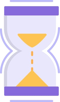 Hour Glass Flat Icon vector