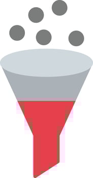 Funnel Flat Icon vector