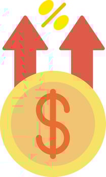 Profit Flat Icon vector