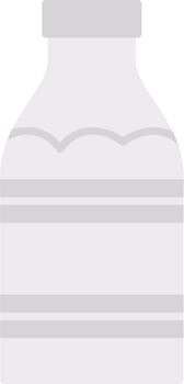 Milk Bottle Flat Icon vector