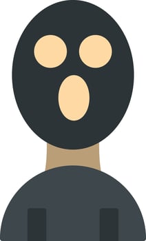 Balaclava Flat Icon vector