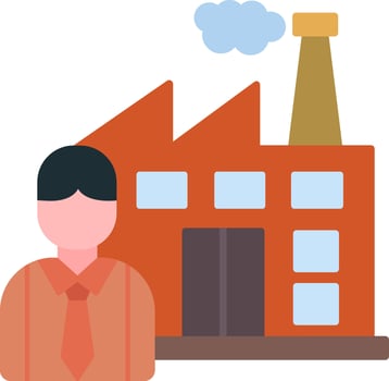 Employee Flat Icon vector