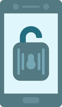 Unlock Flat Icon vector