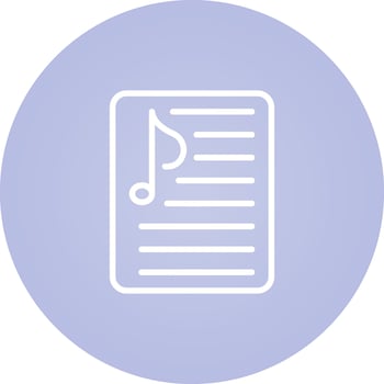 Music Playlist Vector Icon