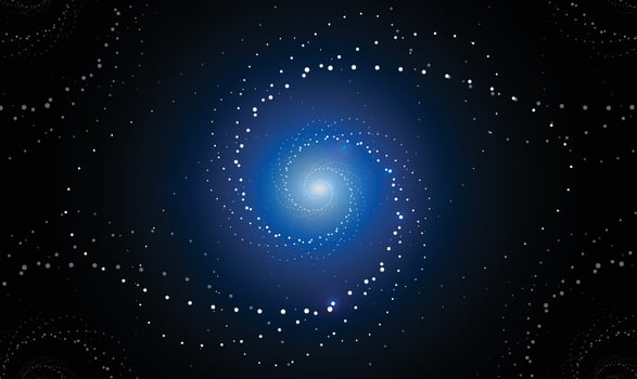 Spiral galaxy background. vector