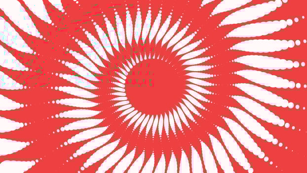 Abstract spiral dotted vortex simple line wavy background. vector