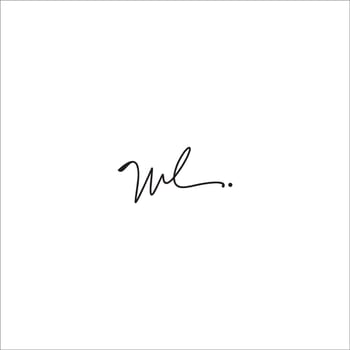 Initial letter wl logo or lw logo vector design template