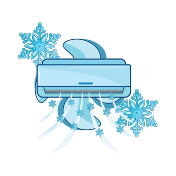 illustration of air conditioner vector
