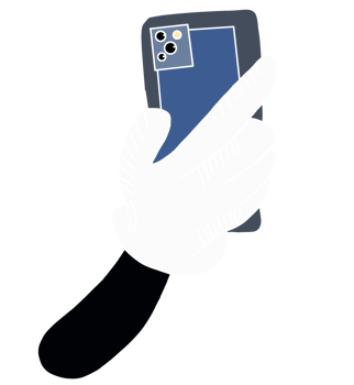 mirror selfie on smartphone camera png