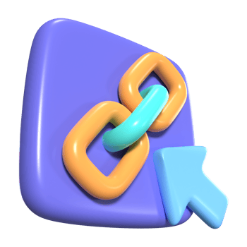 Hyperlink 3D Illustration Icon png
