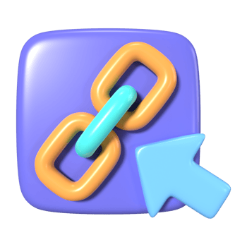 Hyperlink 3D Illustration Icon png