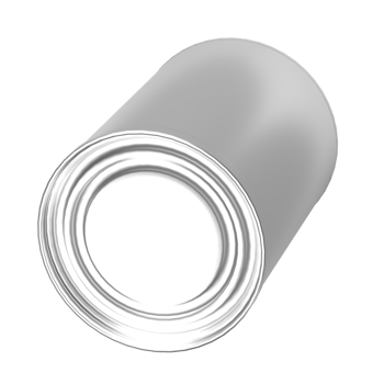 The aluminium can for food and drink concept 3d rendering. png