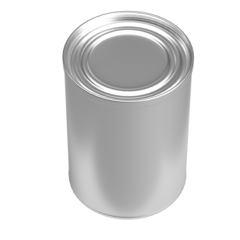 The aluminium can for food and drink concept 3d rendering. png