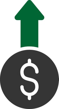 Profit Creative Icon Design vector