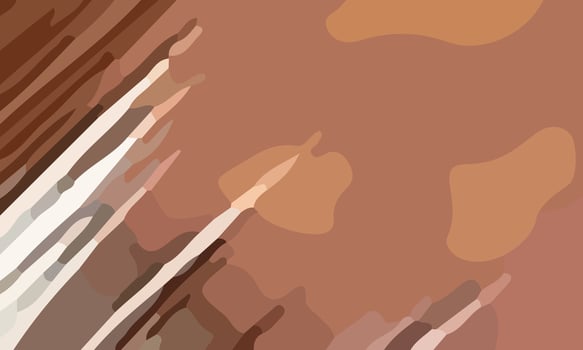 Aesthetic abstract art with a combination of shapes and brown colors. Suitable for background and poster vector