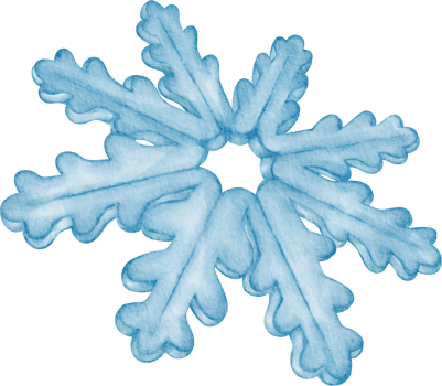 watercolor snowflake winter png