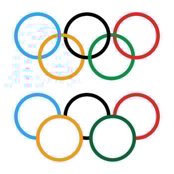 Olympic game logo vector illustration.