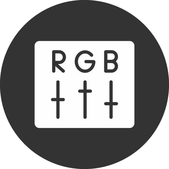 Rgb Creative Icon Design vector