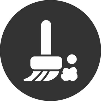 Broom Creative Icon Design vector
