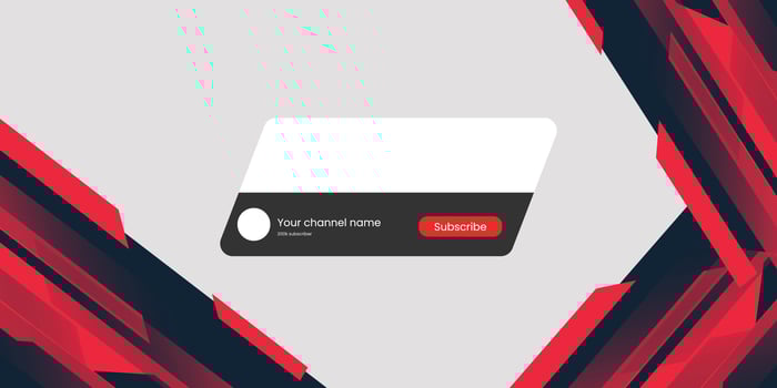 Youtube Channel Gaming Cover. Social Media Horizontal Live Streaming Banner. Red Cover for Gaming Video Service. . Vector illustration
