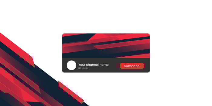 Intense Red and Black Gaming Banner vector