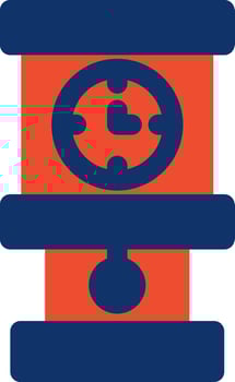 Grandfather Clock Creative Icon Design vector