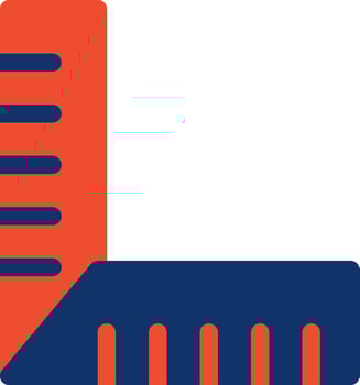 Ruler Creative Icon Design vector