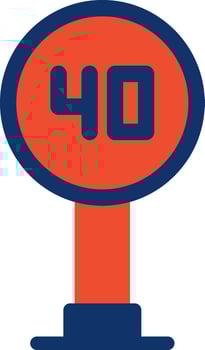 Speed Sign Creative Icon Design vector