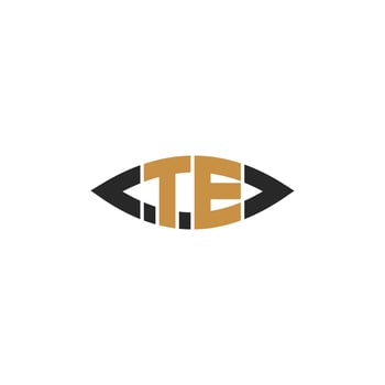 ET, TE, E AND T Abstract initial monogram letter alphabet logo design vector