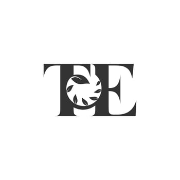 ET, TE, E AND T Abstract initial monogram letter alphabet logo design vector