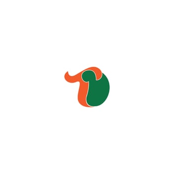 Alphabet Initials logo TD, DT, T and D vector