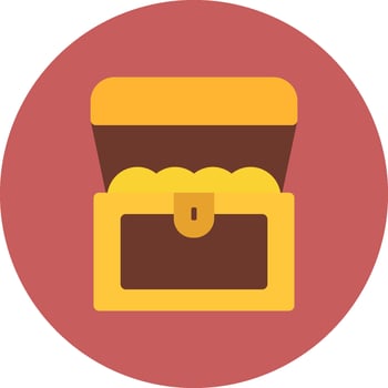 Treasure Chest Creative Icon Design vector