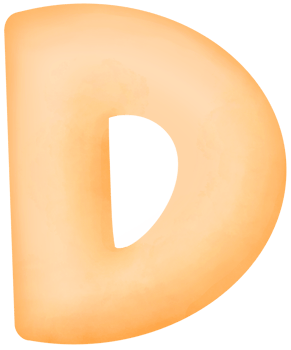 English alphabet D png