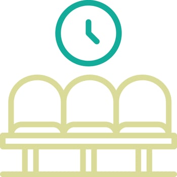 Airport Waiting Room Vector Icon